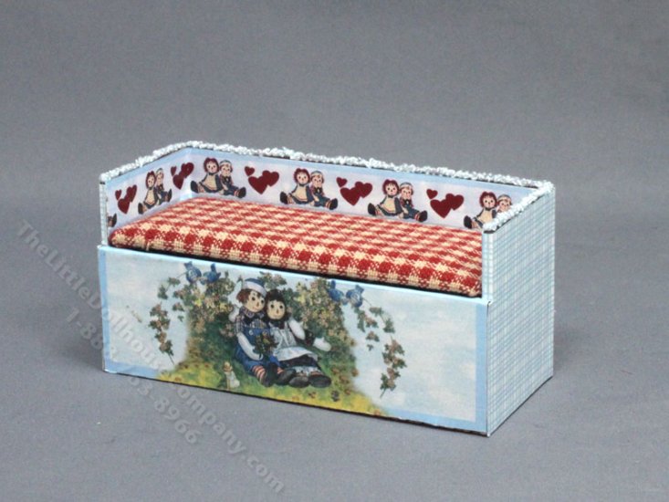 (image for) Miniature Raggedy Ann Toy Box for Dollhouses