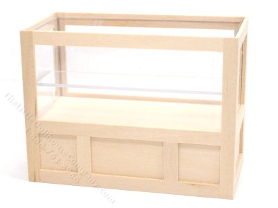 (image for) Miniature Unfinished Display Case for Dollhouses