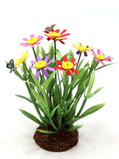 (image for) Miniature Cosmos in Soil with Butterflies by Mini Creations by Judy