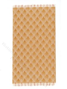 (image for) Miniature Yellow Fan Rug for Dollhouses - Small