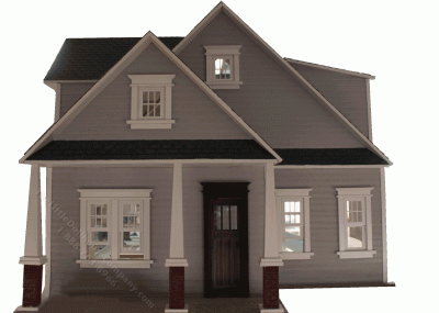 (image for) Assembled Clarkson Craftsman Cottage Dollhouse