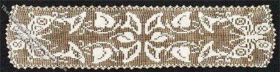 (image for) Miniature Laser Cut Doily Table Runner for Dollhouses