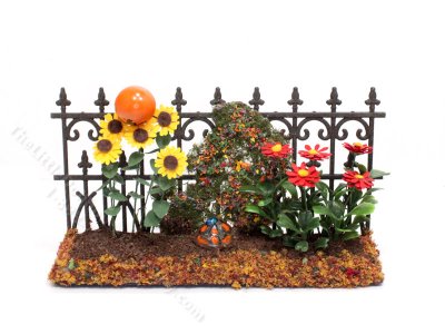 (image for) Autumn Garden Fence - Mini Creations by Judy