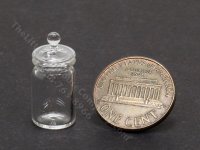 (image for) Miniature Glass Jar with Lid for Dollhouses