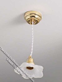 (image for) Dollhouse Scale Model Battery Operated Frosted Ceiling Light