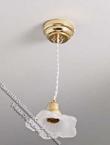 (image for) Dollhouse Scale Model Battery Operated Frosted Ceiling Light