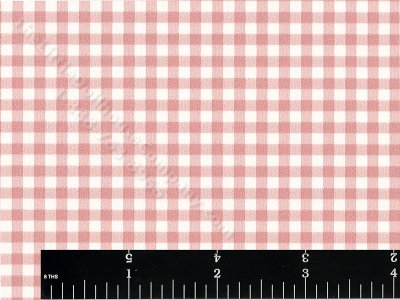 (image for) Dusty Rose Gingham Miniature Wallpaper for Dollhouses