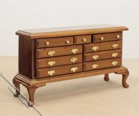 (image for) Miniature 5 Piece Canopy Bedroom Set for Dollhouses