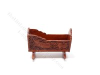 (image for) Miniature Cradle for Dollhouses by Laura Lisowisky