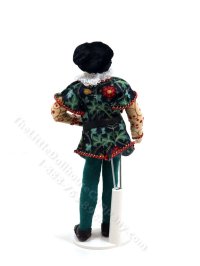 (image for) Miniature Handcrafted Vintage Tudor Nobleman Doll in Green
