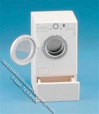 (image for) Dollhouse Scale Model White Modern Front Load Washer
