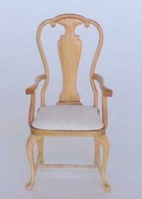 (image for) Miniature Bespaq Unfinished Armchair for Dollhouses