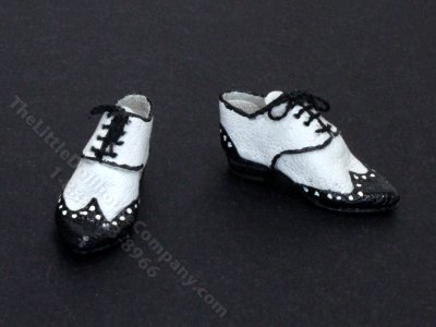 (image for) Miniature Leather Mens Golf Shoes by Judith Blondell