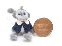 (image for) Miniature Grey Monkey in Jacket By Sue Wilkes