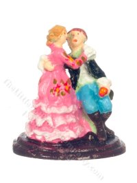 (image for) Miniature "Puppy Love" Couples Figurine for Dollhouses