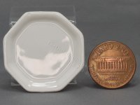 (image for) Miniature White Ceramic Octagon Platter