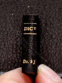 (image for) Miniature Book: 'A Dictionary of the English Language'