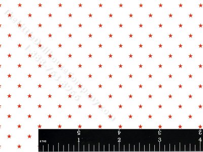 (image for) Miniature Red Star Wallpaper for Dollhouses