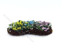 (image for) Garden Delights in Flower Bed 1:48 Scale for Dollhouses