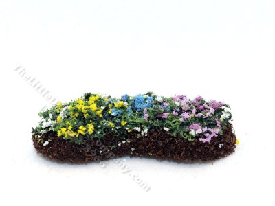(image for) Garden Delights in Flower Bed 1:48 Scale for Dollhouses