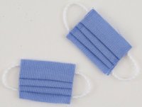 (image for) Miniature Blue Face Mask, Set/2