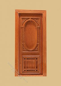 (image for) Miniature Walnut Penniman Single interior Door