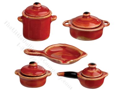 (image for) Miniature Red Ochre 5 Piece Cookware Set