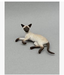 (image for) Miniature Siamese Cat Laying On Side by Karl Blindheim