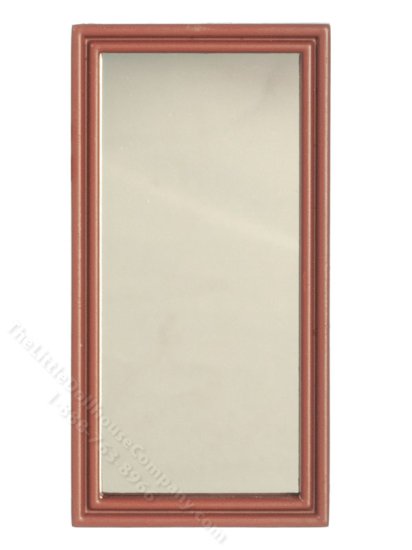 (image for) Miniature Brown Mirror for Dollhouses
