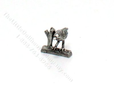 (image for) Miniature Pewter Bird Figurine for Dollhouses