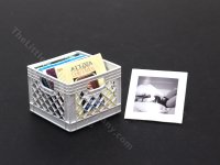 (image for) Miniature White Milk Crate for Dollhouses