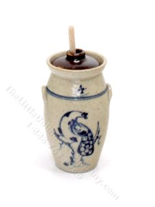 (image for) Miniature Stoneware Butter Churn by Jane Graber
