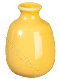 (image for) Miniature Bulbous Yellow Vase for Dollhouses