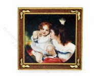 (image for) Miniature Framed Print of "The Calmady Children" for Dollhouses