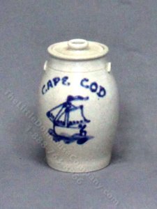 (image for) Miniature Stoneware Butter Churn by Vernon Pottery