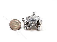 (image for) Miniature Sterling Silver Griffin Compote Fruit Dish by Don Henry