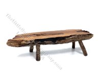 (image for) Miniature Driftwood Log Bench w/ Peg Legs by PRD Miniatures