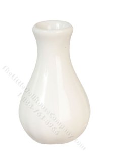 (image for) Miniature Ridged White Bud Vase for Dollhouses