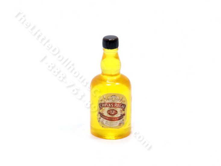 (image for) Miniature Chivas Regal Whiskey Bottle for Dollhouses