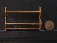 (image for) Miniature Basswood Scalloped Shelf with Towel Bar