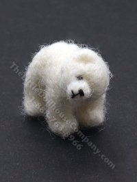 Miniature Mohair Polar Bear Cub by Erna Meyer (image for) Miniature Mohair Polar Bear Cub by Erna Meyer