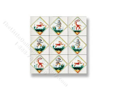 (image for) Dollhouse Scale Model Picture Mosaic Tile