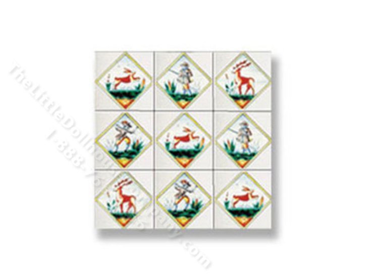 (image for) Dollhouse Scale Model Picture Mosaic Tile