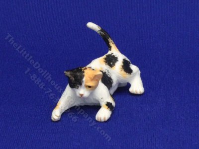 (image for) Dollhouse Scale Model Playing Calico Cat