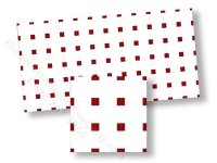 (image for) Dollhouse Scale Model Mosaic Floor Tiles, Red
