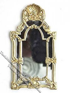 (image for) Miniature Victorian Wall Mirror for Dollhouses