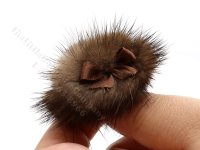 (image for) Miniature Mink Fur Hat for Dollhouses