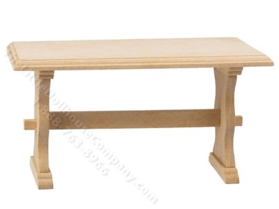 (image for) Miniature Unfinished Trestle Table