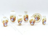 (image for) Miniature 7 Piece Vase and Plate Set