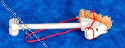 (image for) Dollhouse Scale Model Stick Horse